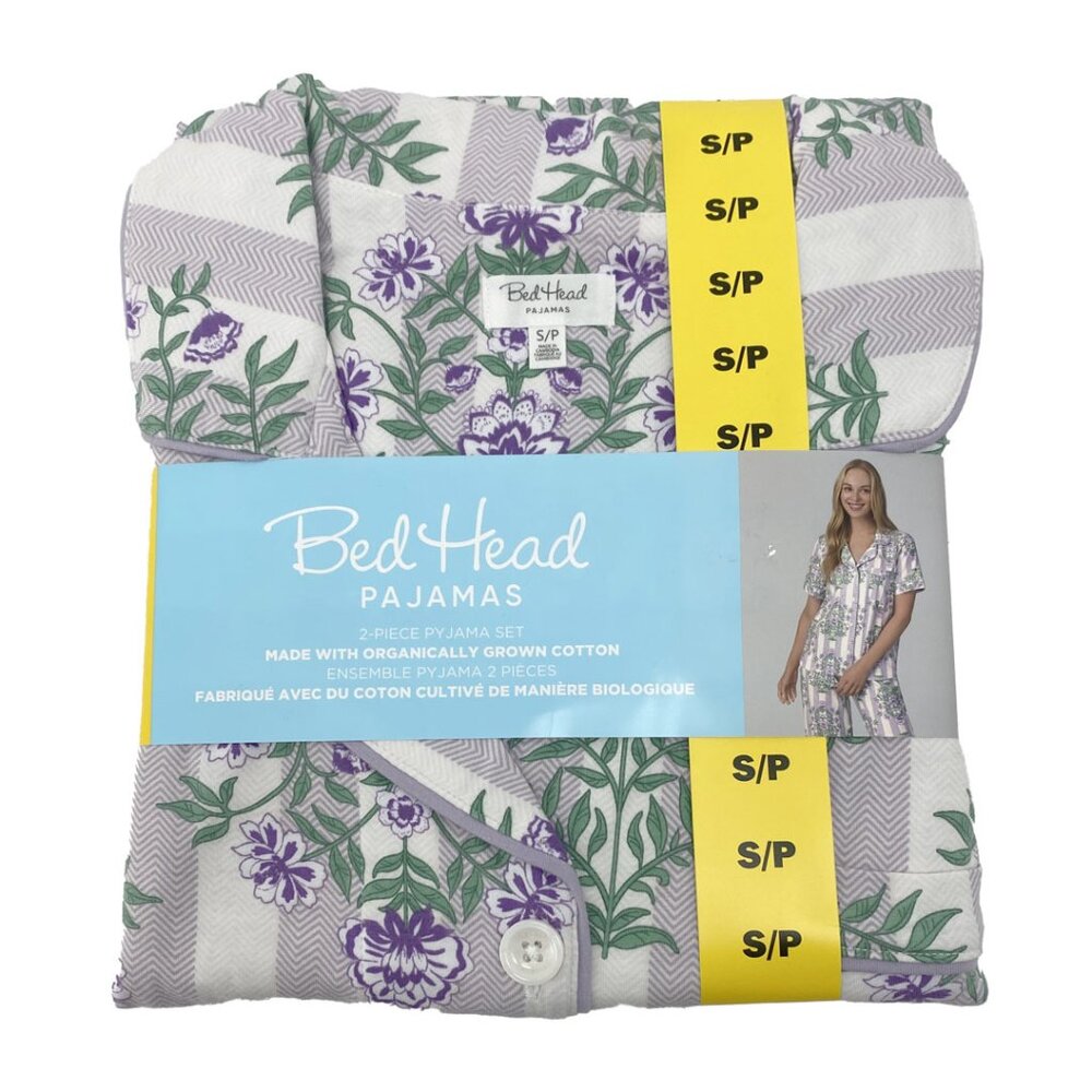 Bedhead Women's Floral Pyjamas | 2 Pieces | Lavender and white | Various Sizes